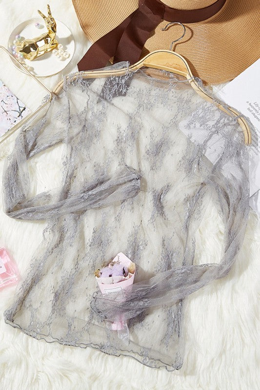 Sheer Lace Top
