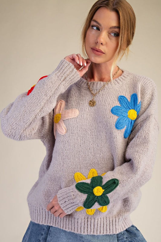 Pretty Posies Sweater