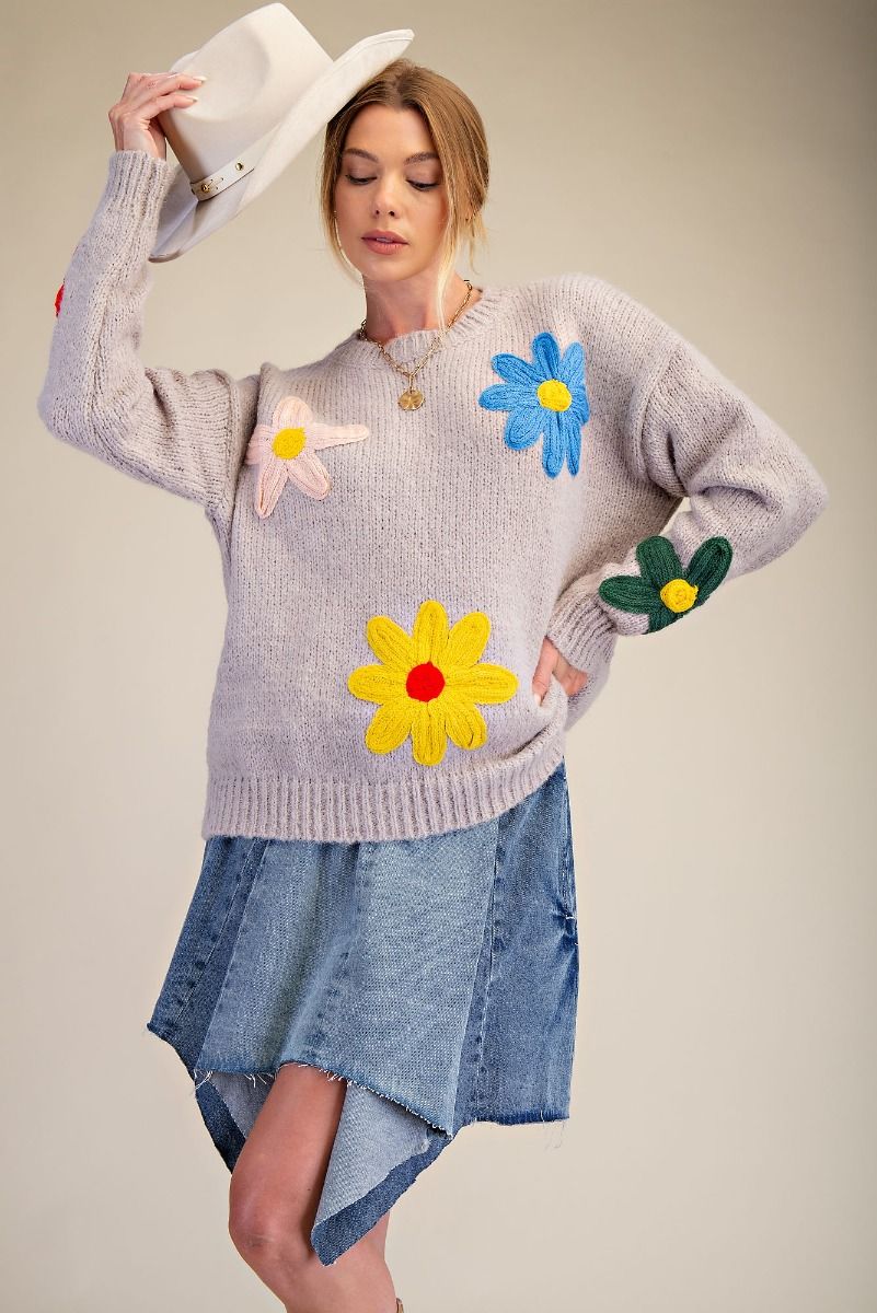 Pretty Posies Sweater