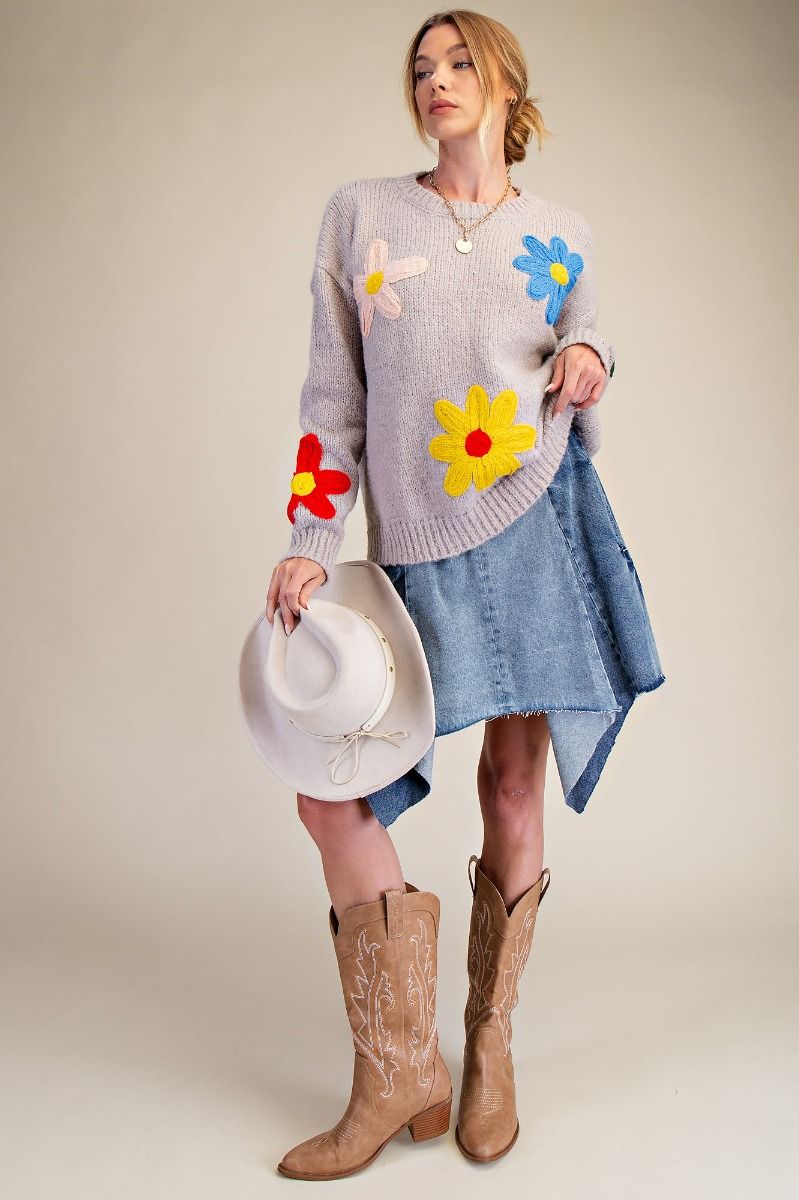 Pretty Posies Sweater