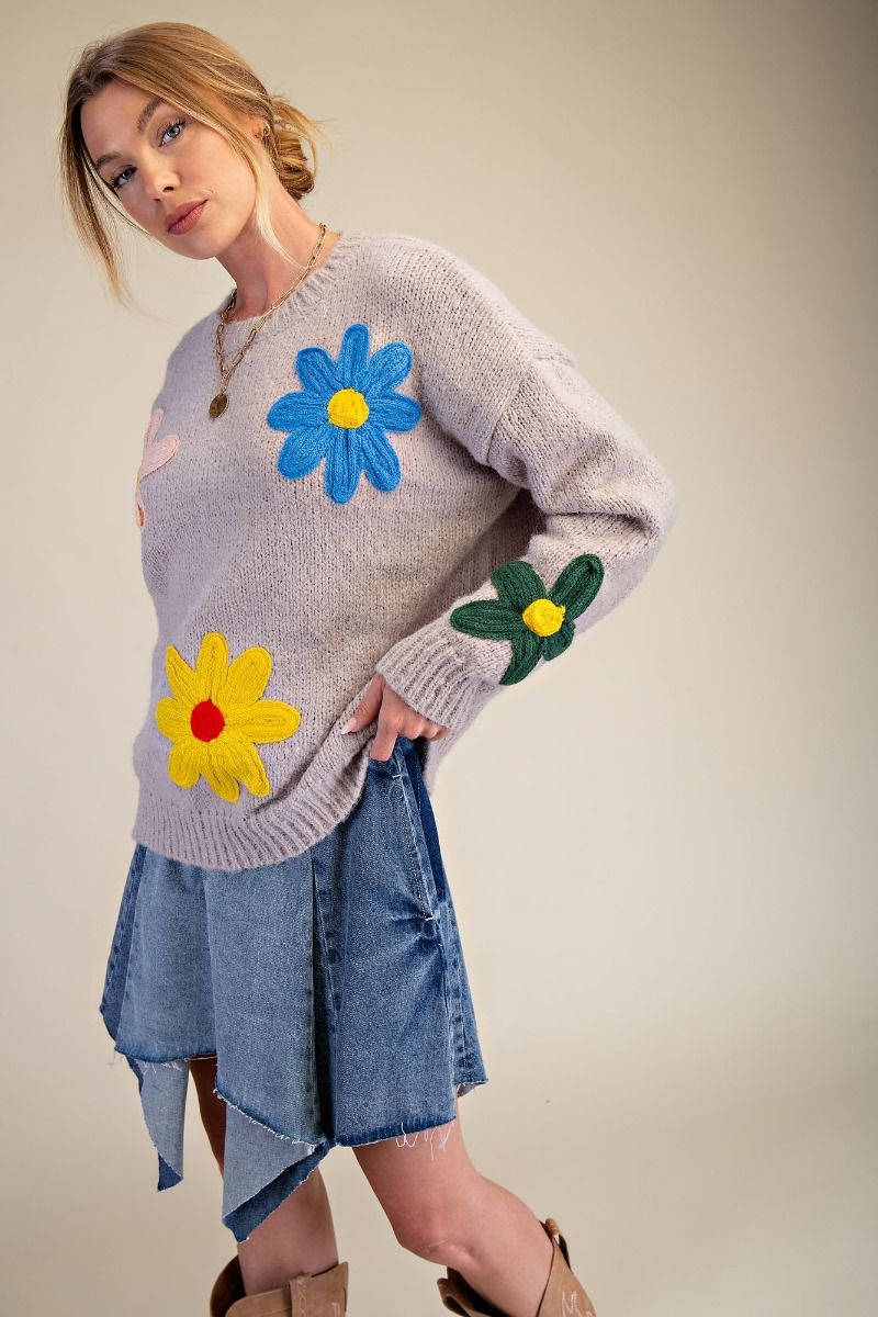 Pretty Posies Sweater