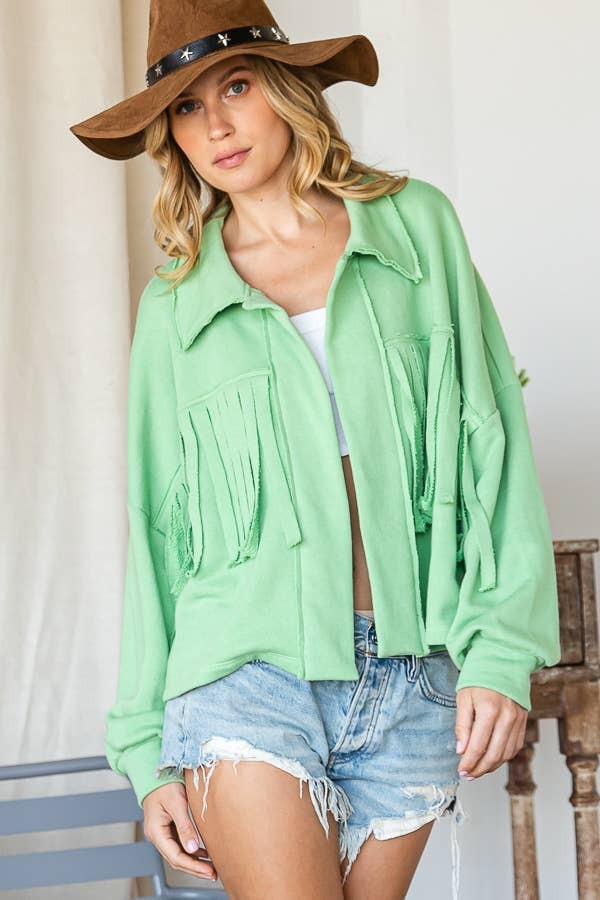 Green Fringe Jacket