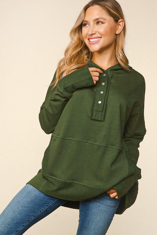 Olive green hoodie