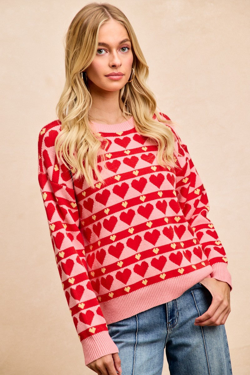 Heart Fair Isle Sweater