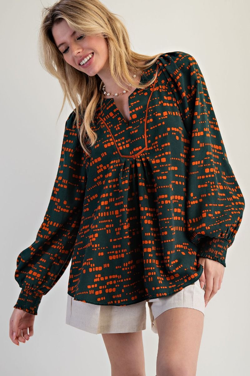 Jungle Green Dress top