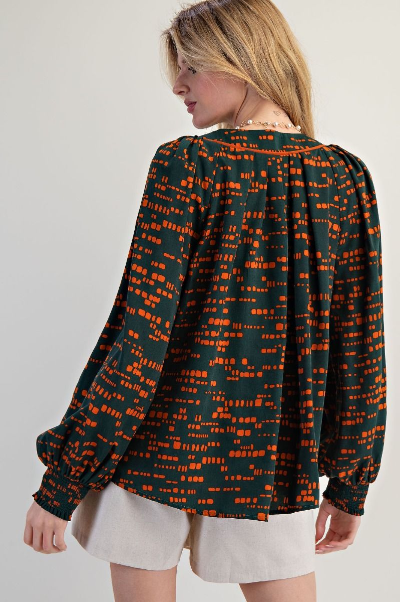 Jungle Green Dress top