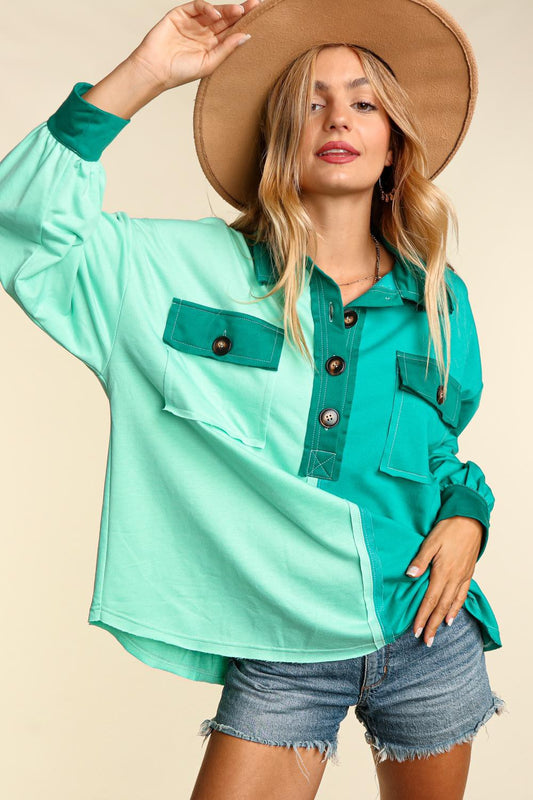 Jade Henley Top