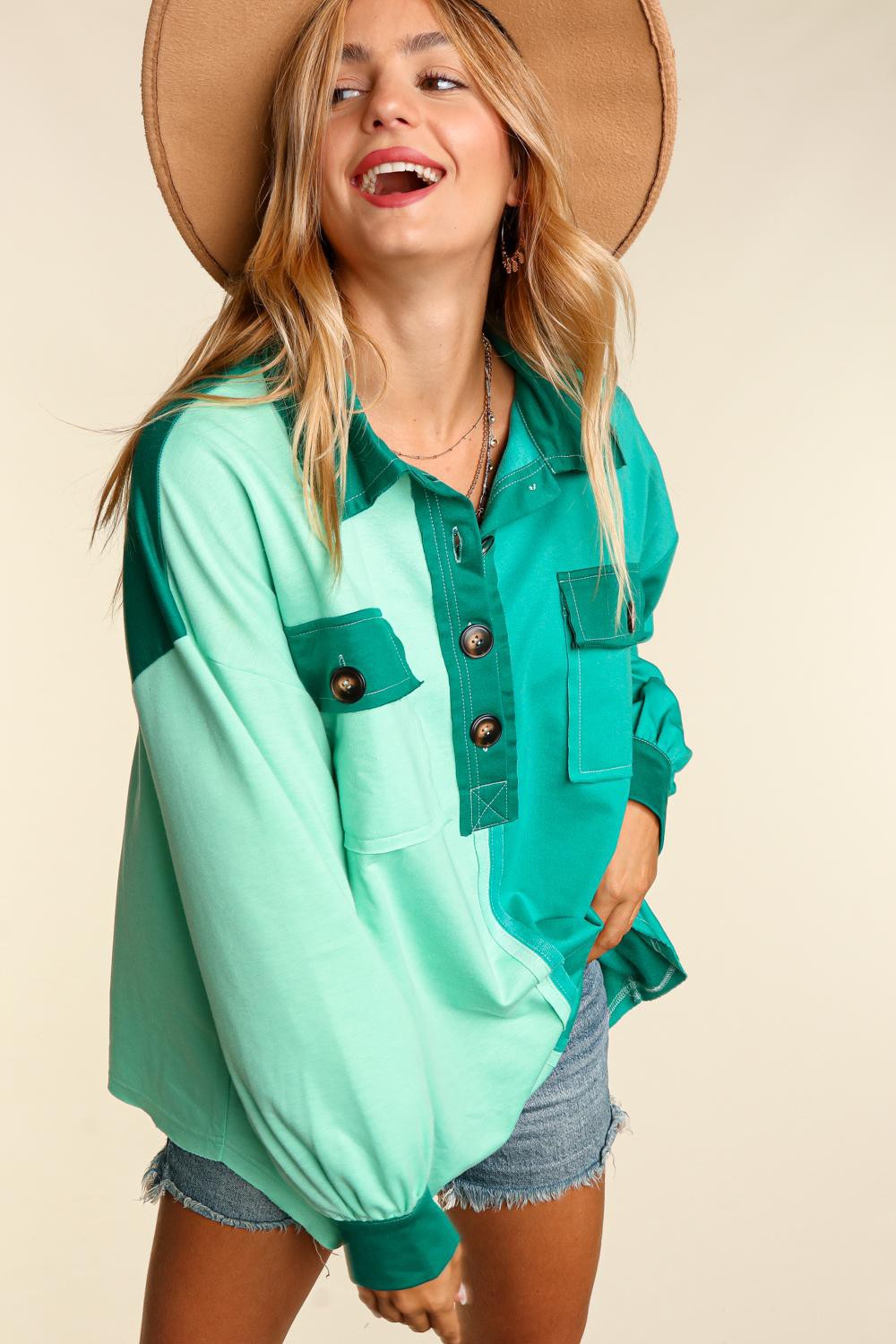 Jade Henley Top