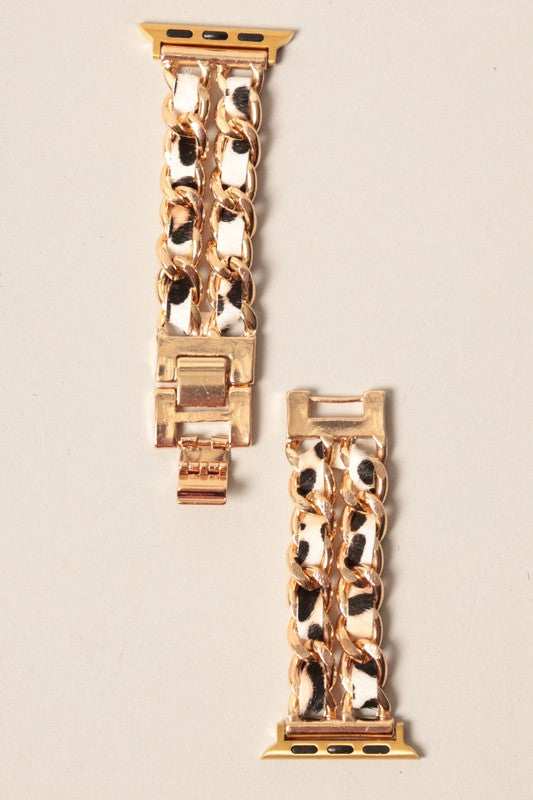 Leopard Chain Apple Band