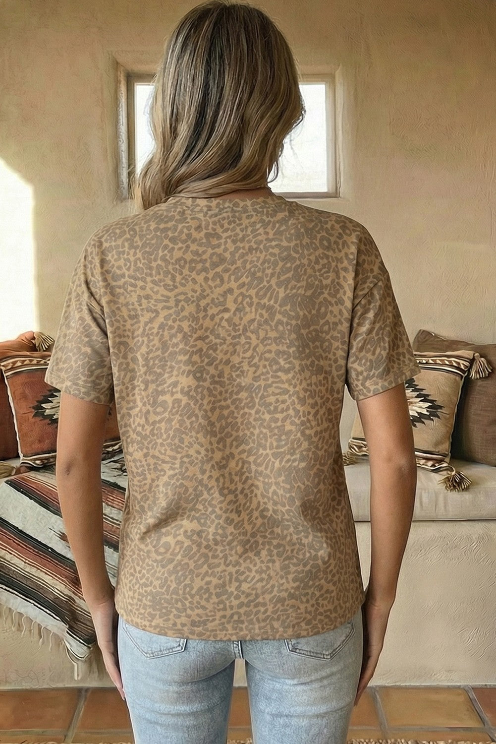 Leopard Star Top