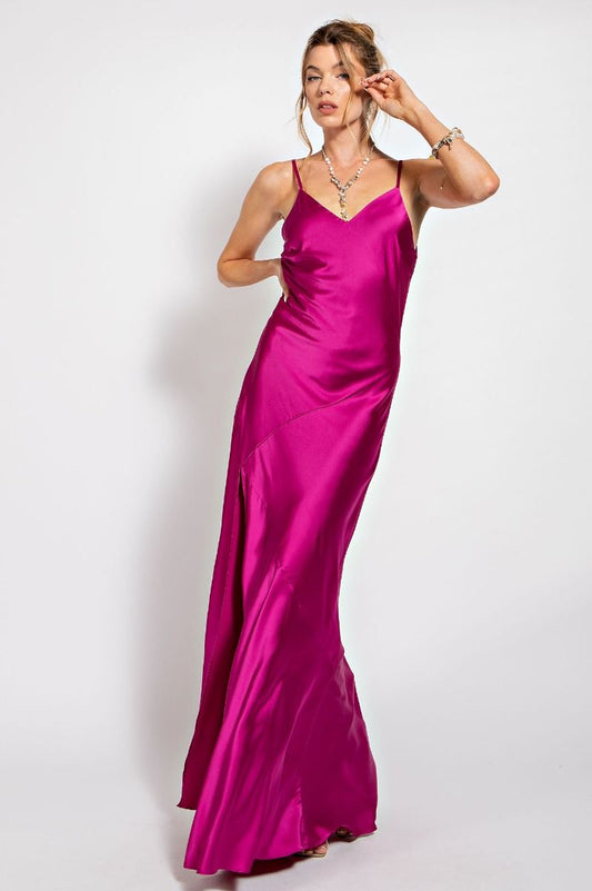 Satin Dreams Maxi Dress