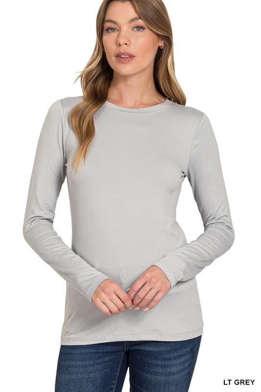 Microfiber Long Sleeve Top