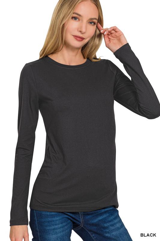 Microfiber Long Sleeve Top
