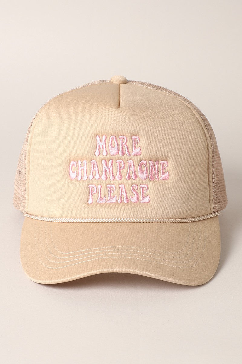 More Champane Please Trucker Hat