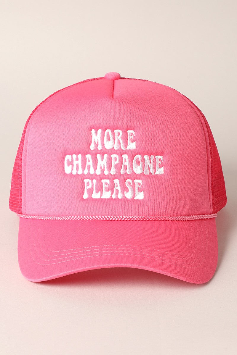 More Champane Please Trucker Hat