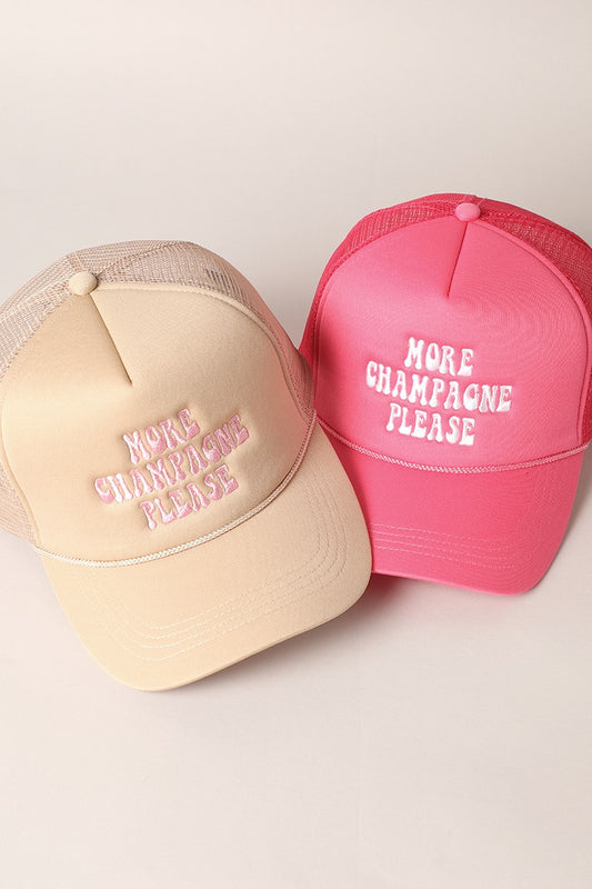 More Champane Please Trucker Hat