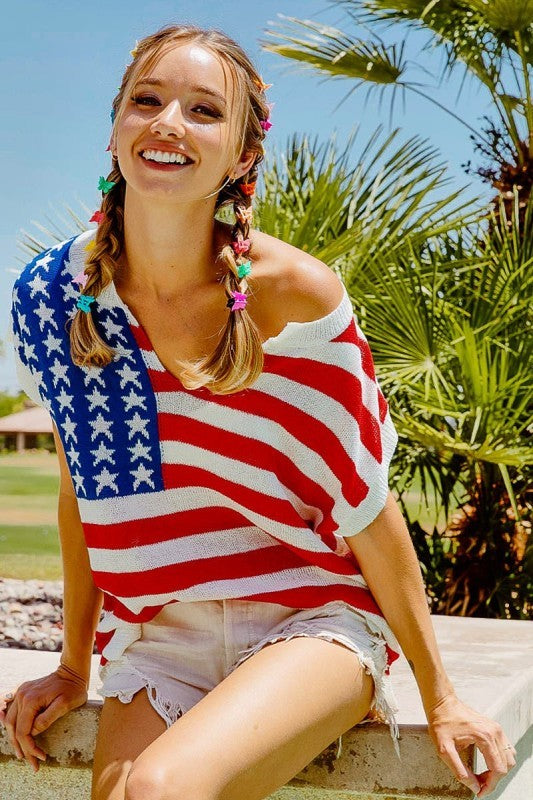 Light Weight Flag Sweater