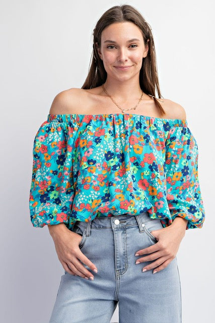 Off the Shoulder Posies Top