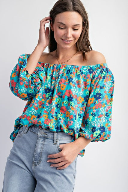 Off the Shoulder Posies Top