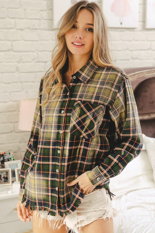 Olive Bleached Flannel