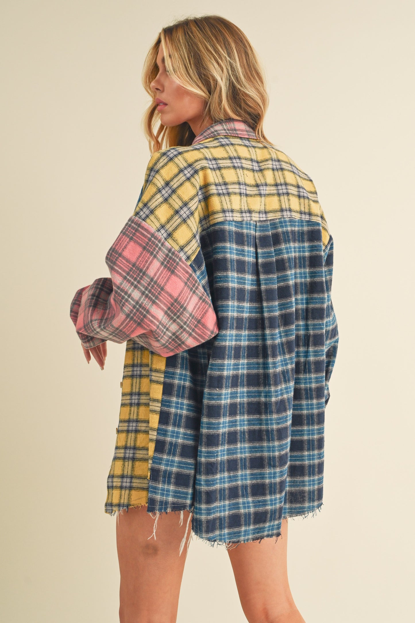Pink Patchwork Plaid Flannel