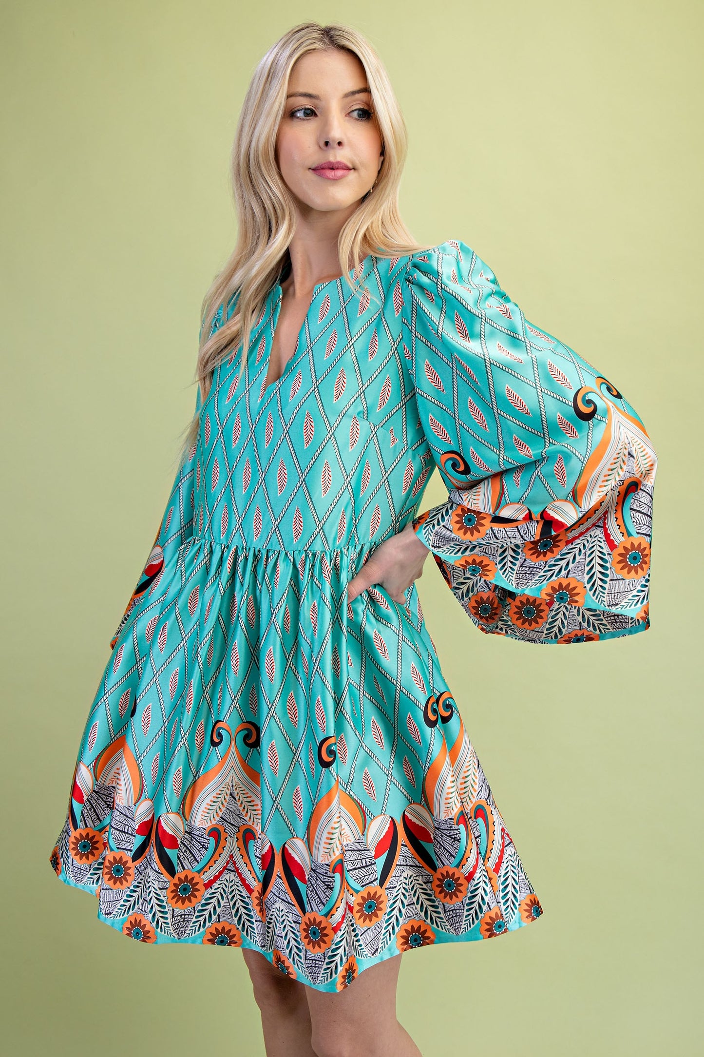 Pretty as a Peacock Dress