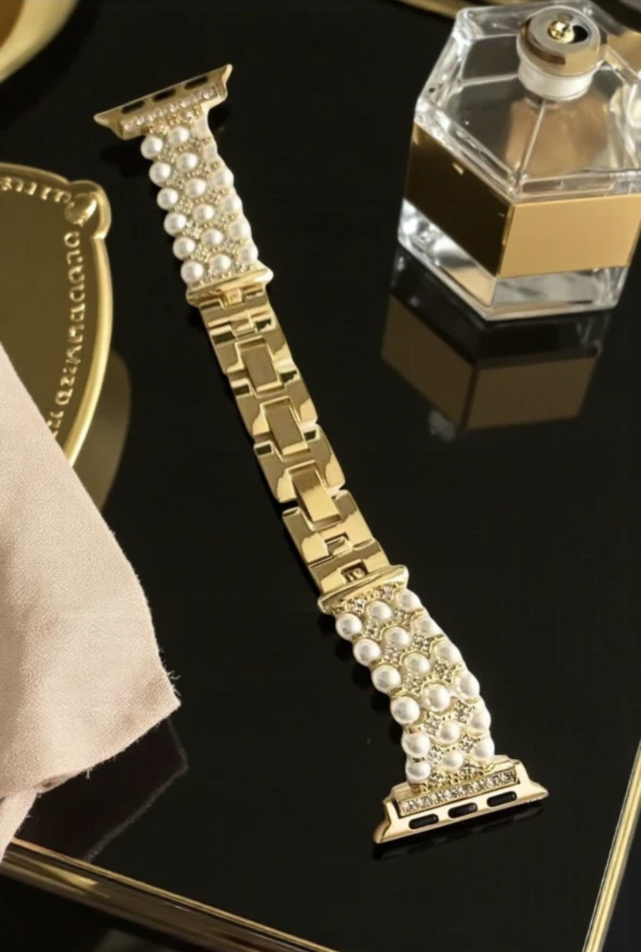 Pearl and Rhinestone Apple Band