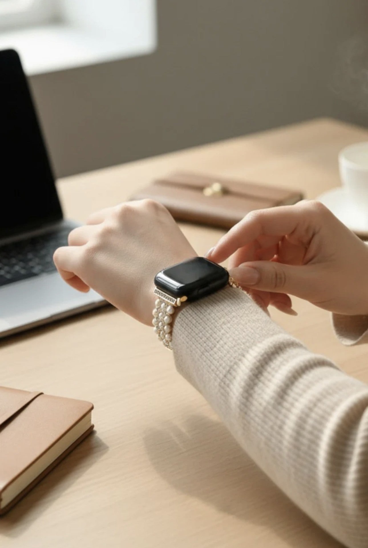 Pearl and Rhinestone Apple Band