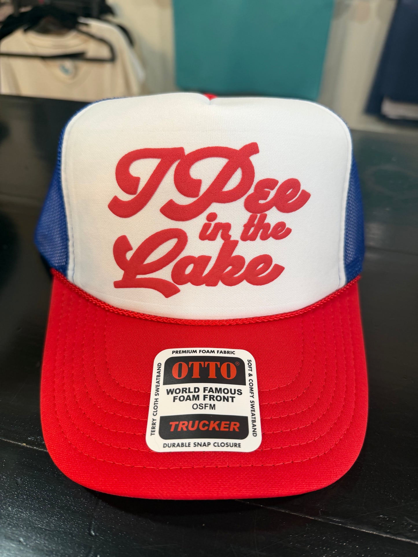 I pee in the Lake Hat Red