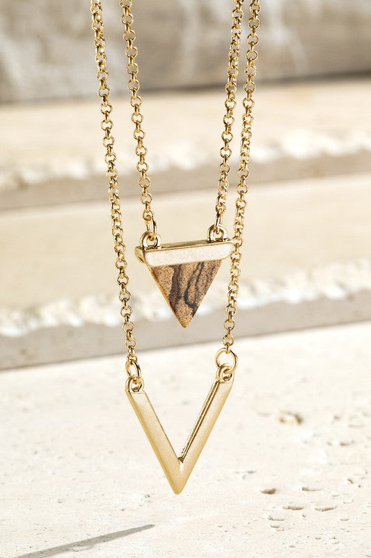 Triangle Layered Necklace