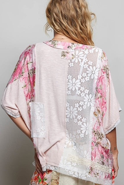 Pink Patchwork Top