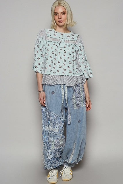 Floral Lace A-Line Top