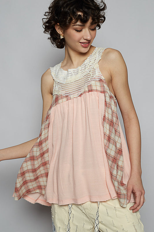 Crochet Neck Halter Top