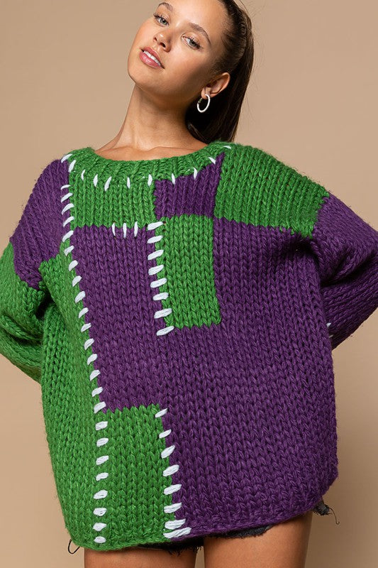 Mardi Gras Sweater