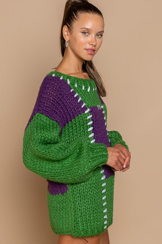 Mardi Gras Sweater