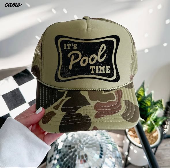It's Pool Time Trucker Hat