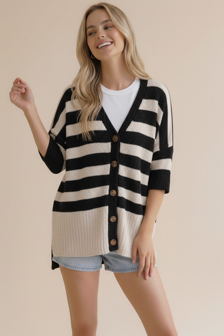Oversized Popcorn Cardi