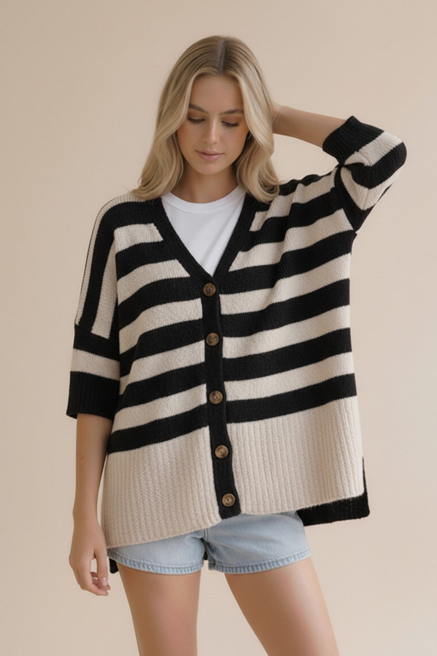Oversized Popcorn Cardi