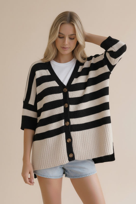 Oversized Popcorn Cardi