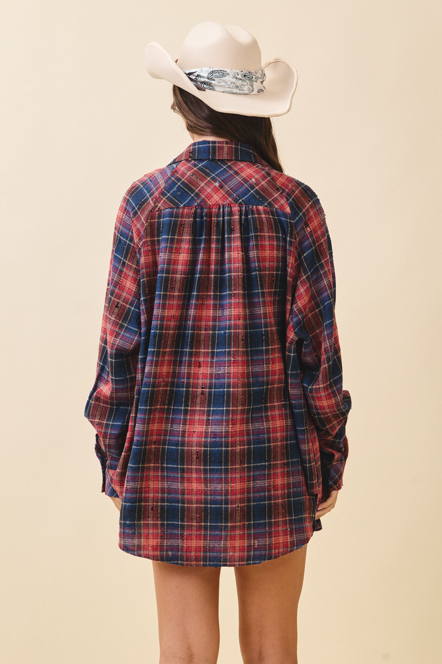 Red/Navy Flannel Shirt