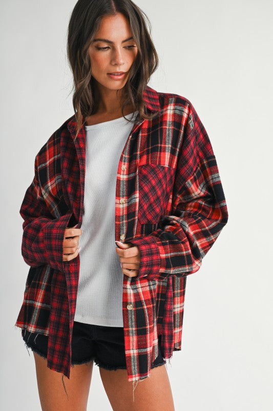 Patchwork Flannel Shirts