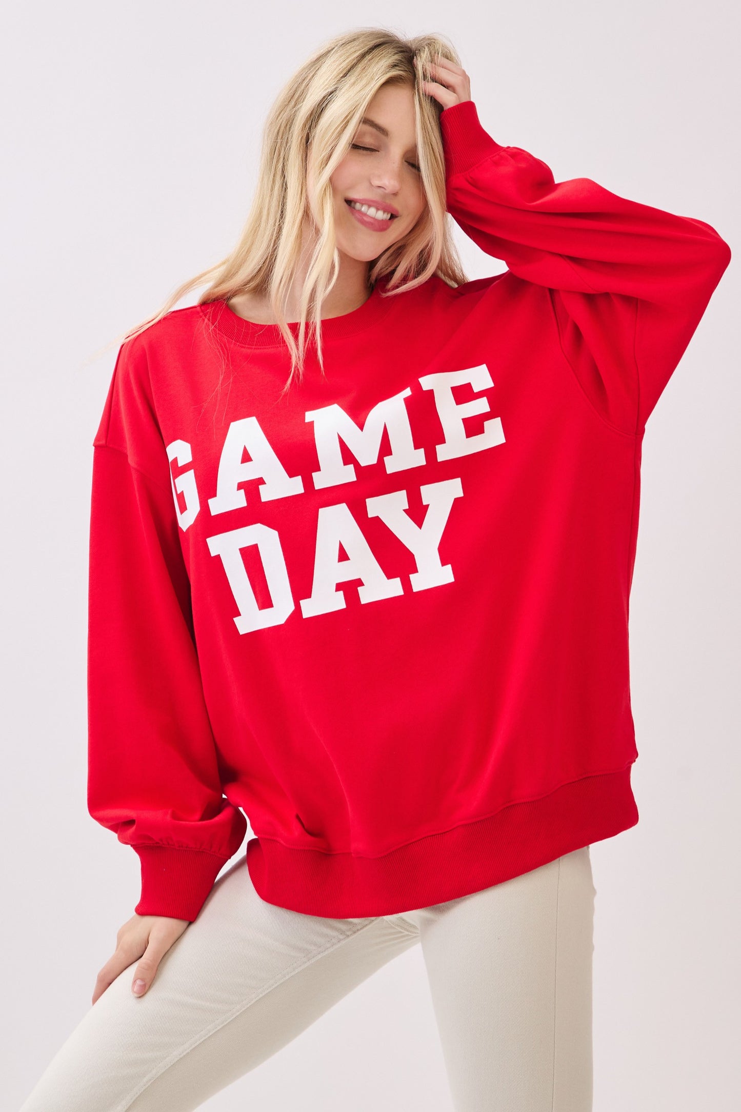 Oversized Game Day Sweatshirt