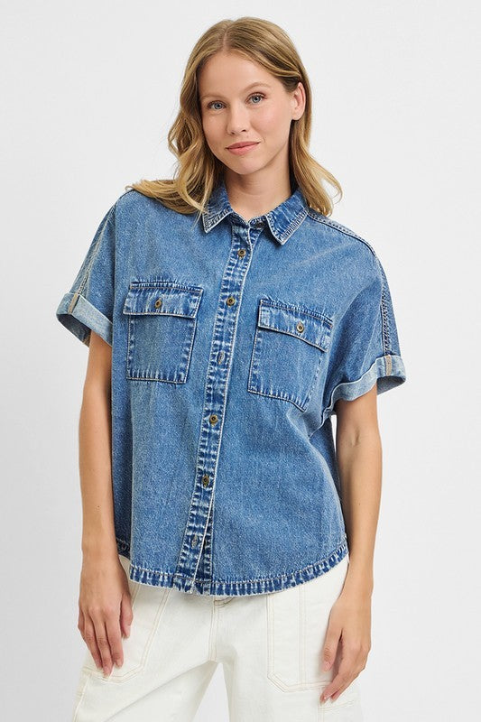 Risen Denim Shirt