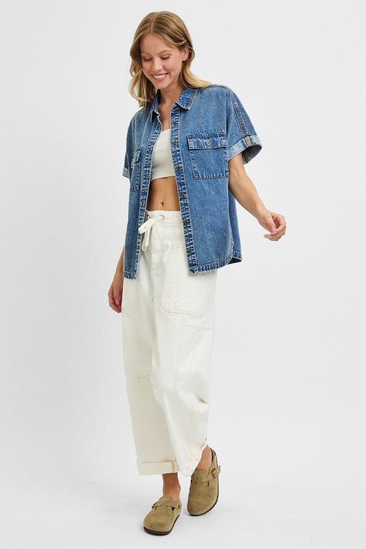 Risen Denim Shirt