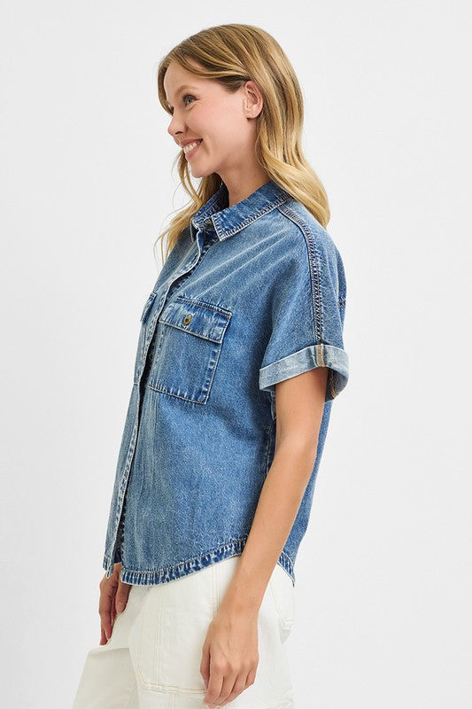 Risen Denim Shirt