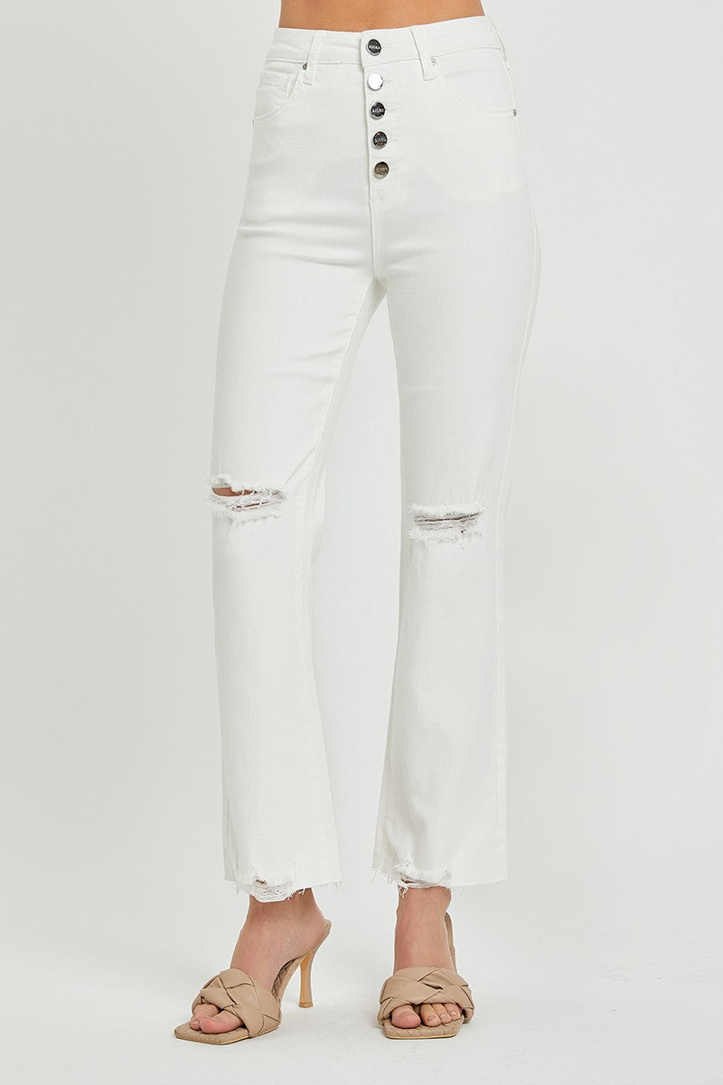 Farrah White High Rise Jeans