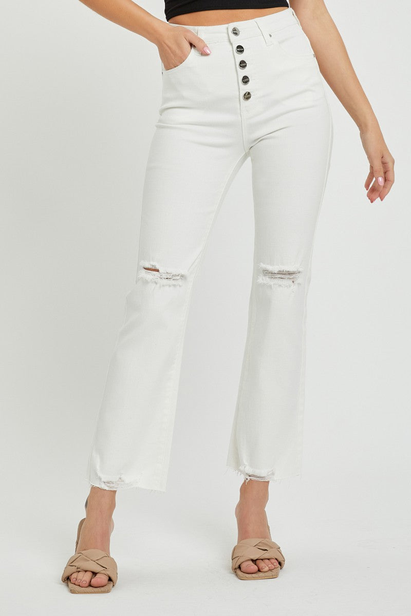 Farrah White High Rise Jeans