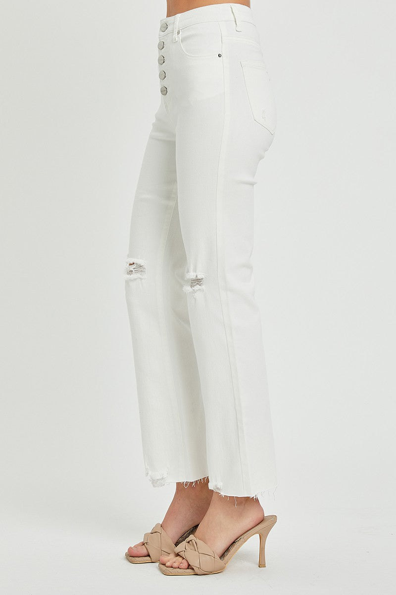 Farrah White High Rise Jeans