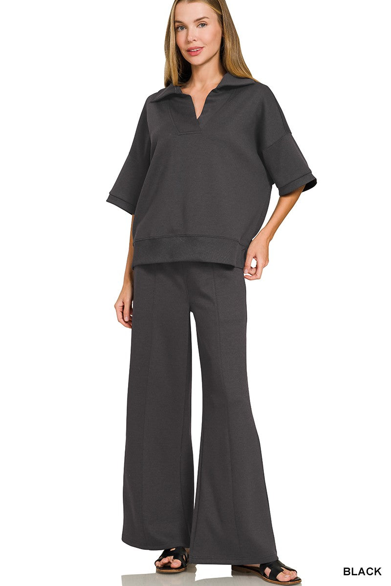 Collared shirt and pant set