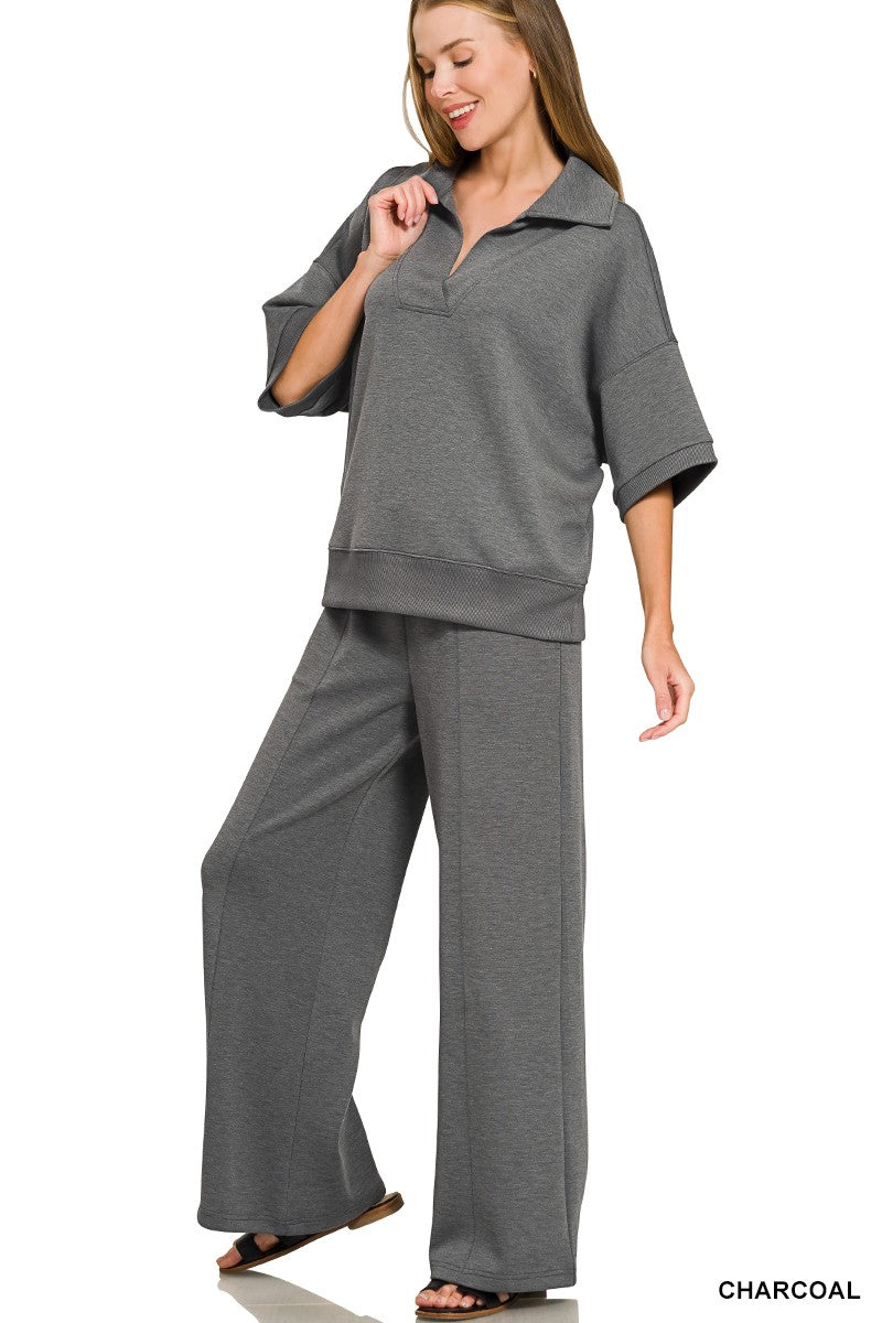 Collared shirt and pant set